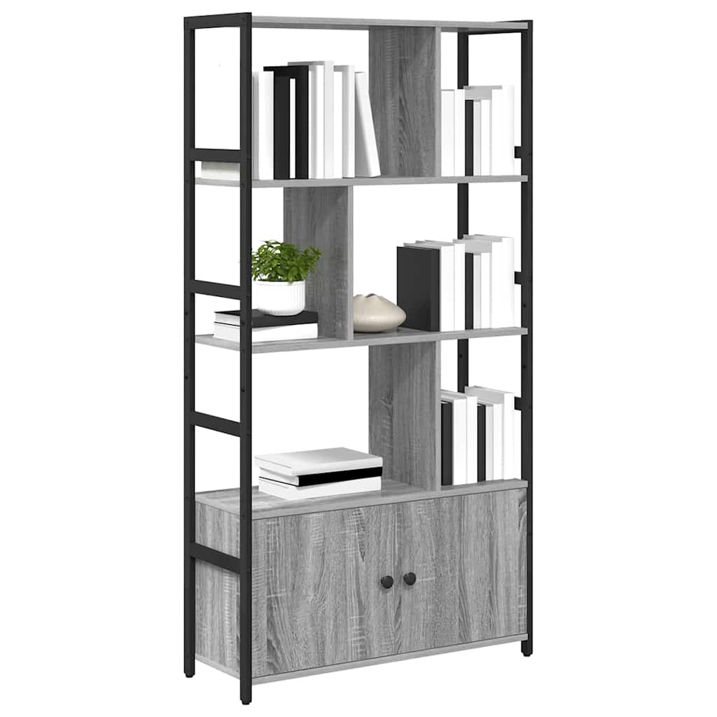 Bookshelf Grey sonoma 80 x 30 x 155.5 cm Engineered wood
