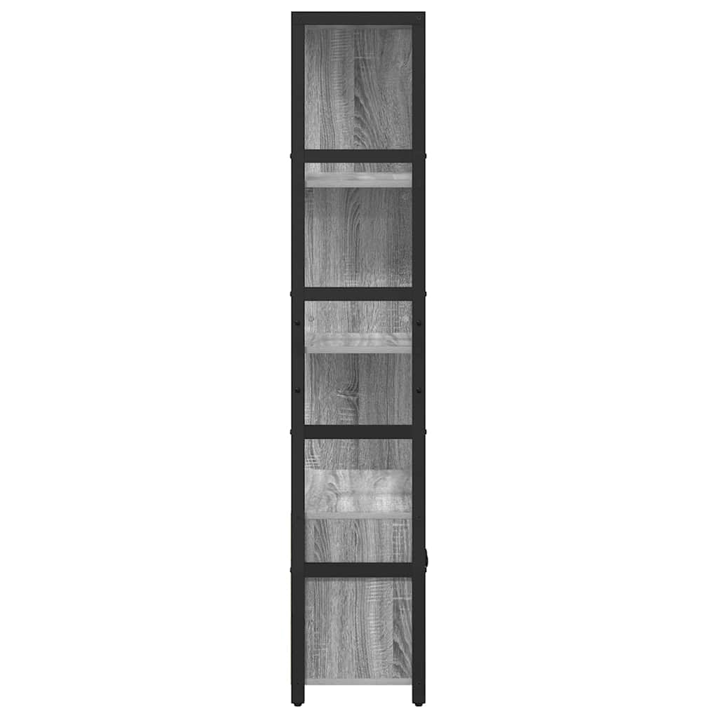 Bookshelf Grey sonoma 80 x 30 x 155.5 cm Engineered wood