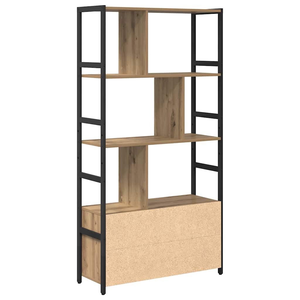 Bookshelf Artisan oak 80 x 30 x 155.5 cm Engineered wood