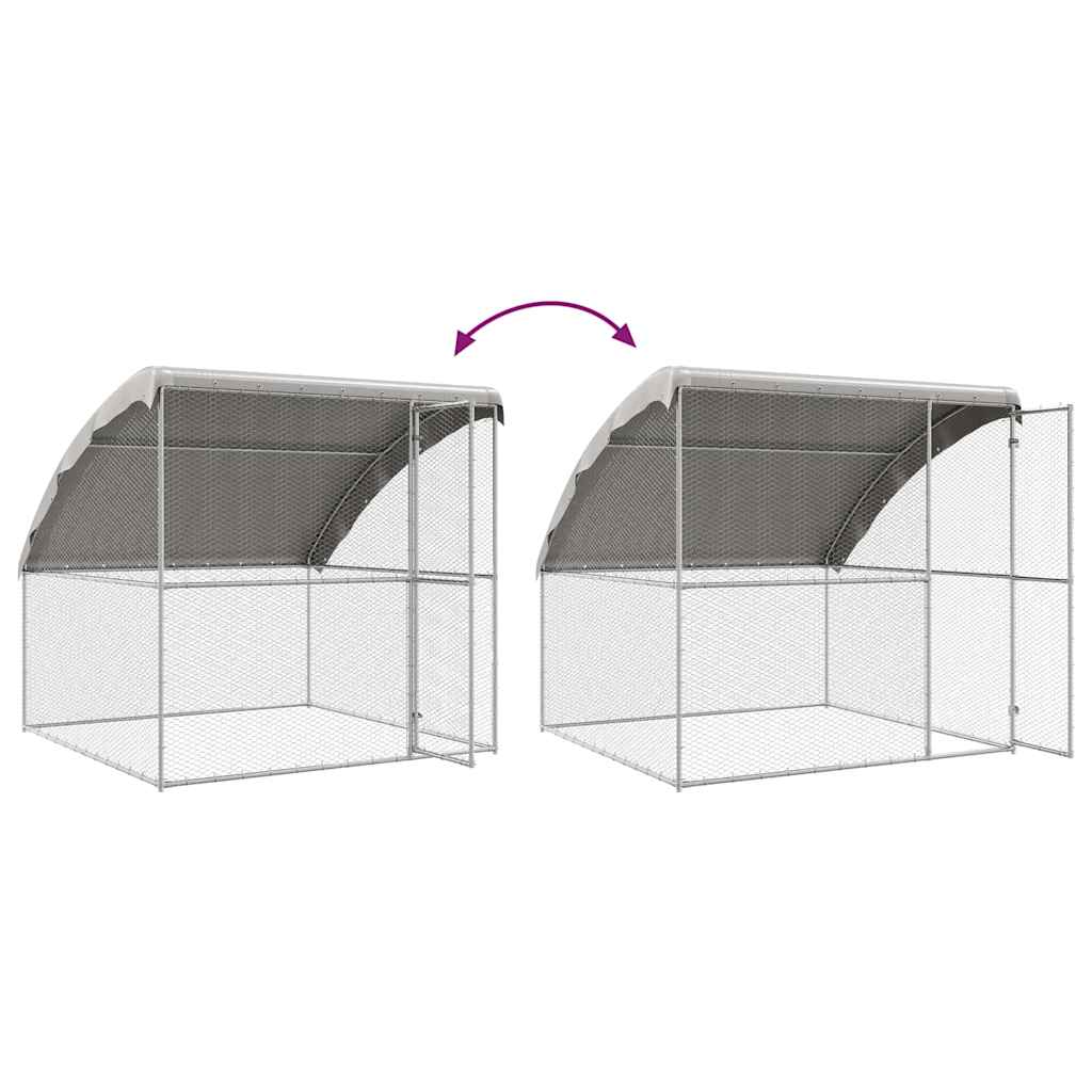 Chicken Cage Silver 400 x 200 x 198.5 cm Galvanised steel