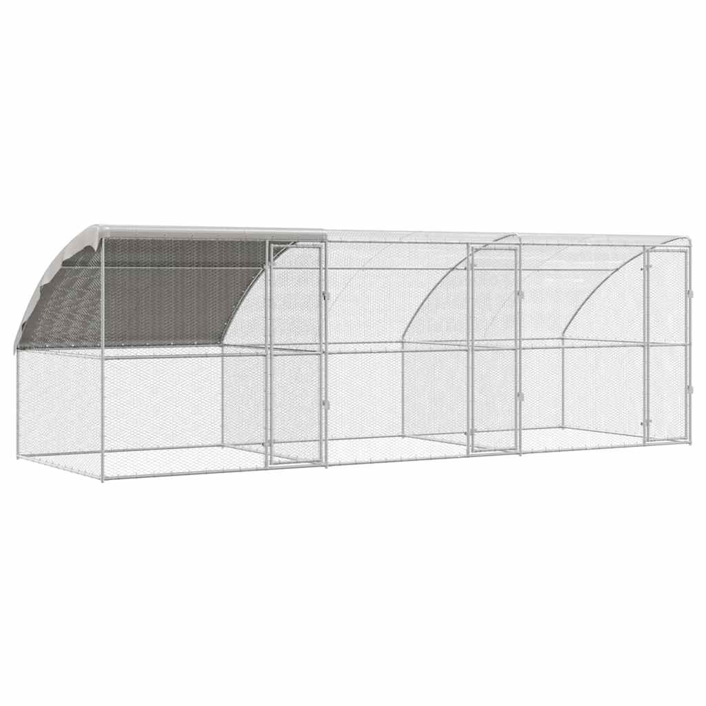 Chicken Cage Silver 600 x 200 x 198.5 cm Galvanised steel