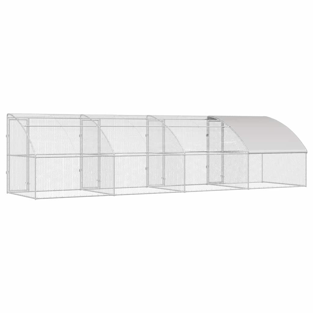 Chicken Cage Silver 800 x 200 x 198.5 cm Galvanised steel