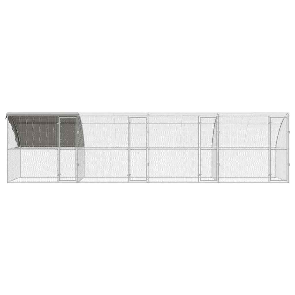 Chicken Cage Silver 800 x 200 x 198.5 cm Galvanised steel