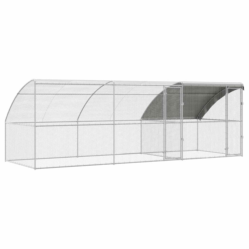 Chicken Cage Silver 600 x 200 x 198.5 cm Galvanised steel