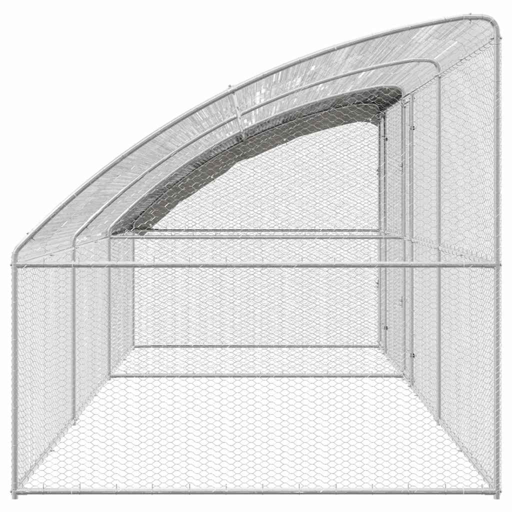 Chicken Cage Silver 600 x 200 x 198.5 cm Galvanised steel