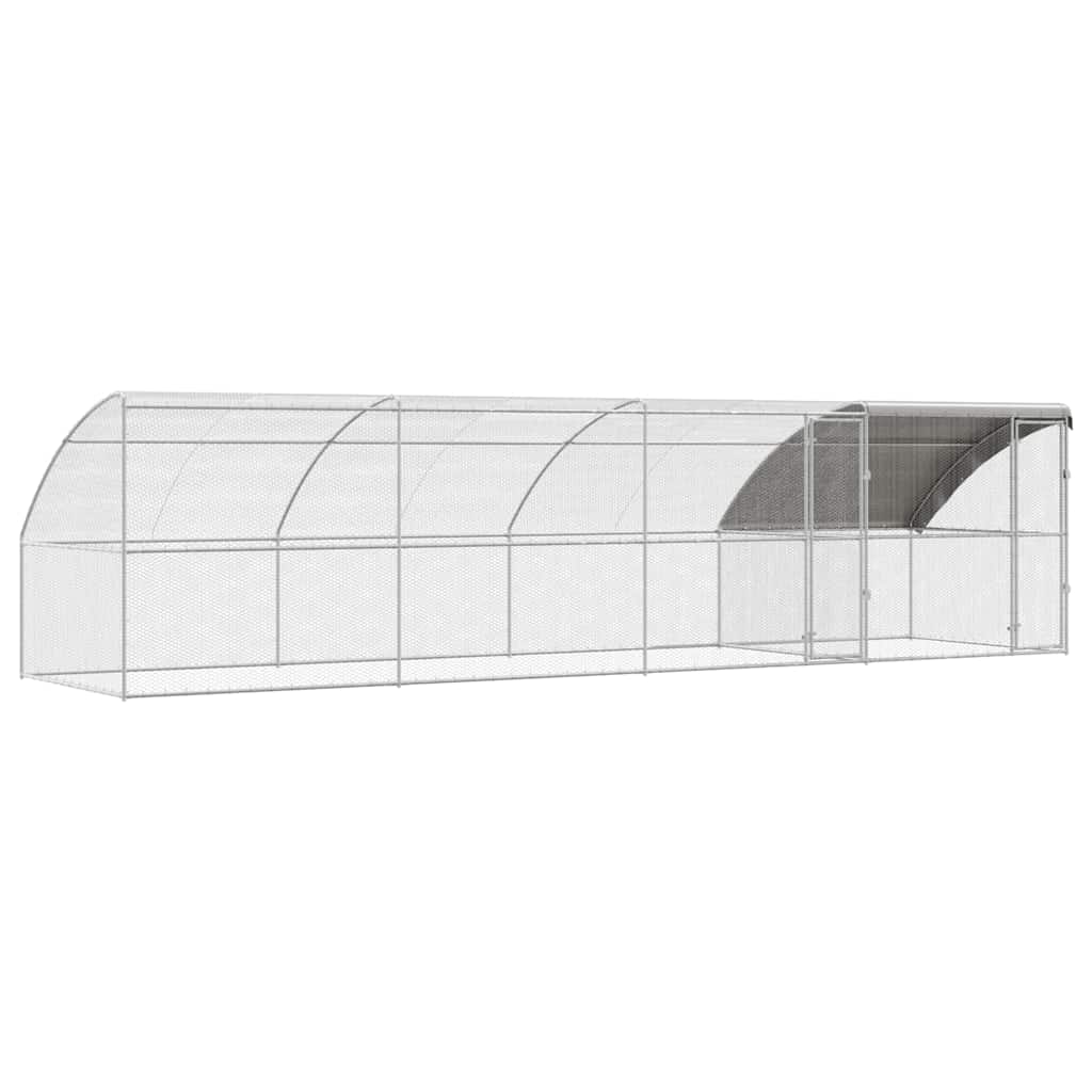 Chicken Cage Silver 800 x 200 x 198.5 cm Galvanised steel