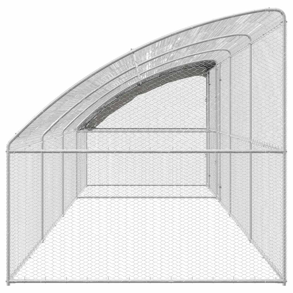 Chicken Cage Silver 800 x 200 x 198.5 cm Galvanised steel