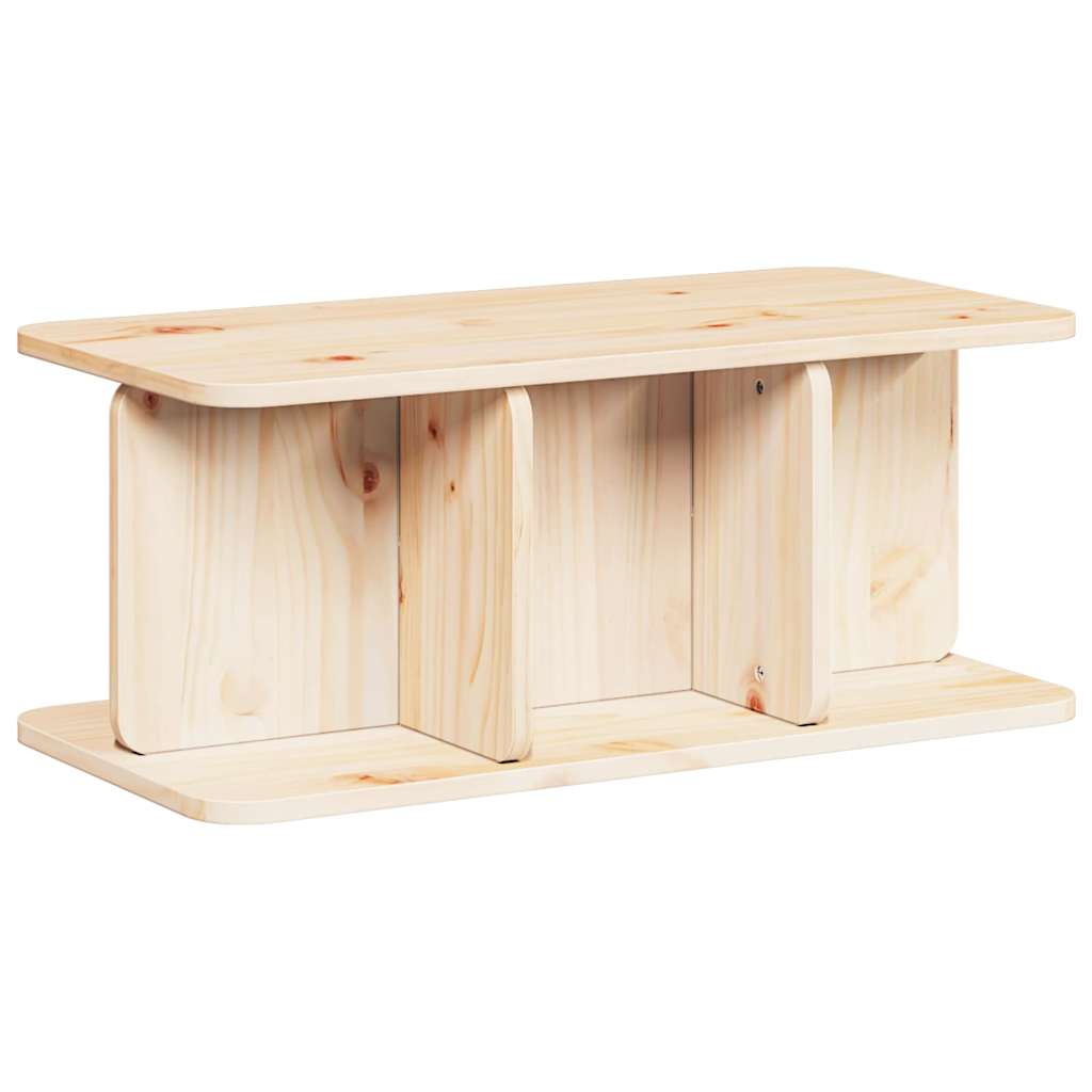Coffee Table Natural 80 x 39.5 x 33.5 cm Solid pine wood