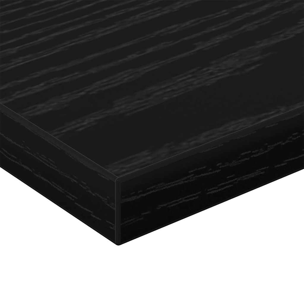Bookshelf Board 4 pcs Black 40 x 10 x 1.5 cm Engineered wood