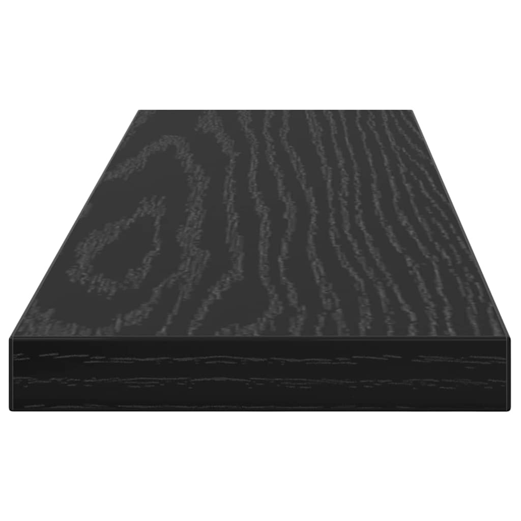 Bookshelf Board 4 pcs Black 40 x 10 x 1.5 cm Engineered wood