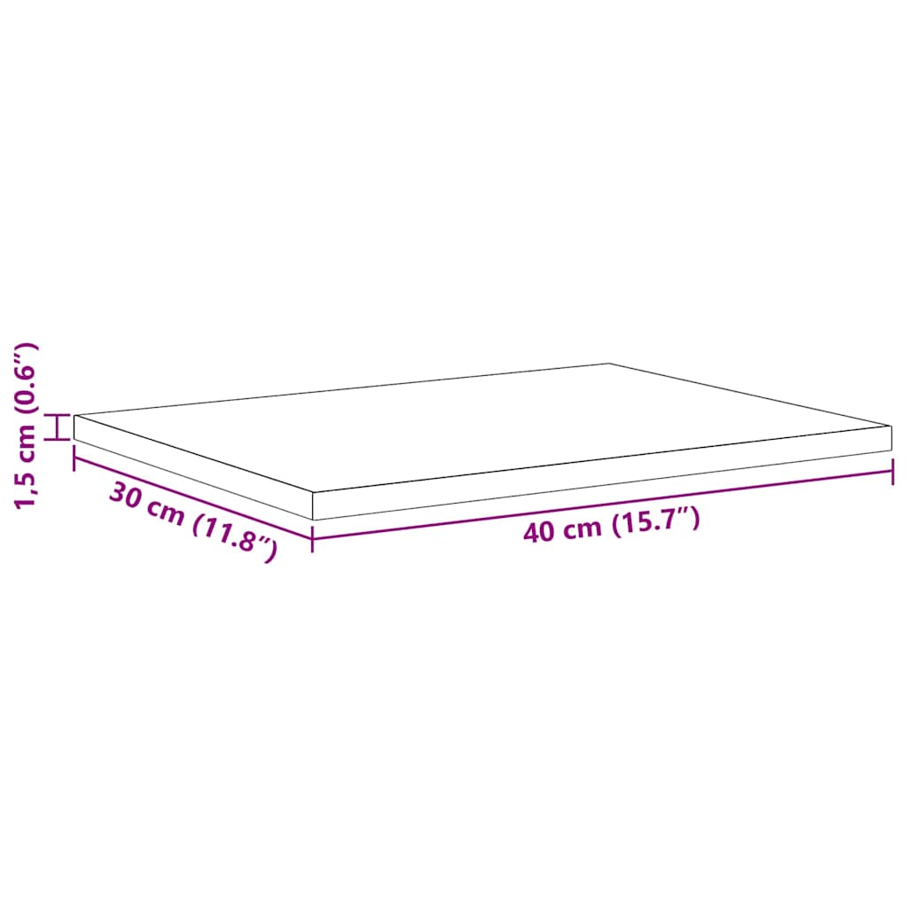 Bookshelf Board 4 pcs Black 40 x 30 x 1.5 cm Engineered wood