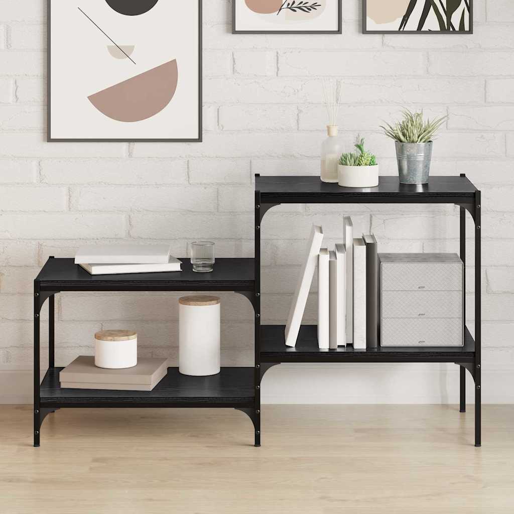 Bookshelf Board 4 pcs Black 60 x 40 x 1.5 cm Engineered wood