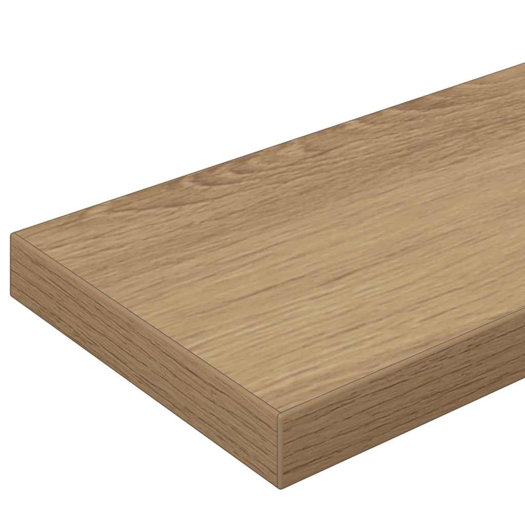 Bookshelf Board 4 pcs Brown 100 x 10 x 1.5 cm Engineered wood
