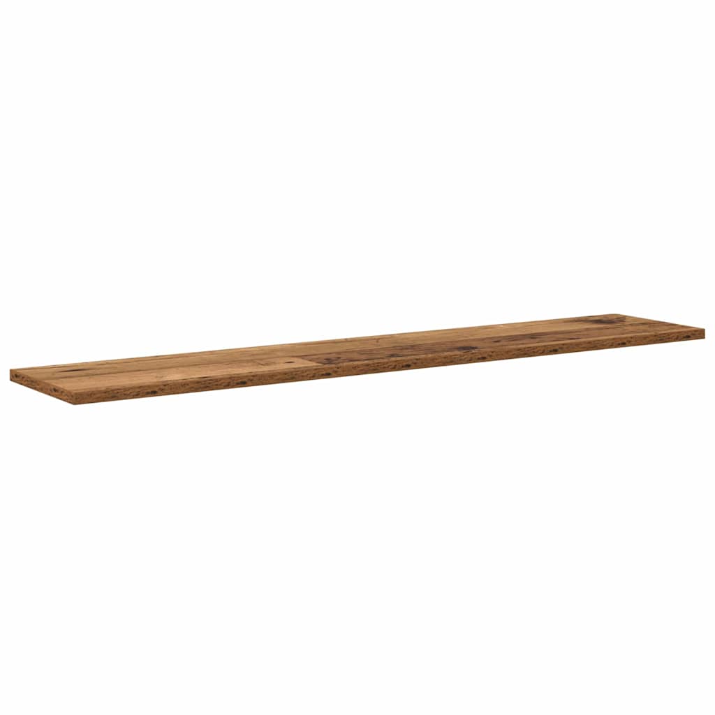Bookshelf Board 4 pcs Brown 100 x 20 x 1.5 cm Engineered wood