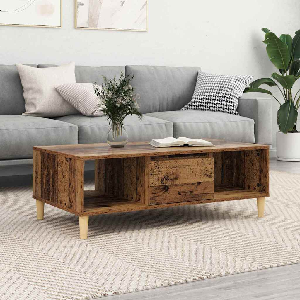 Coffee Table Old wood 103.5 x 60 x 35 cm Engineered wood