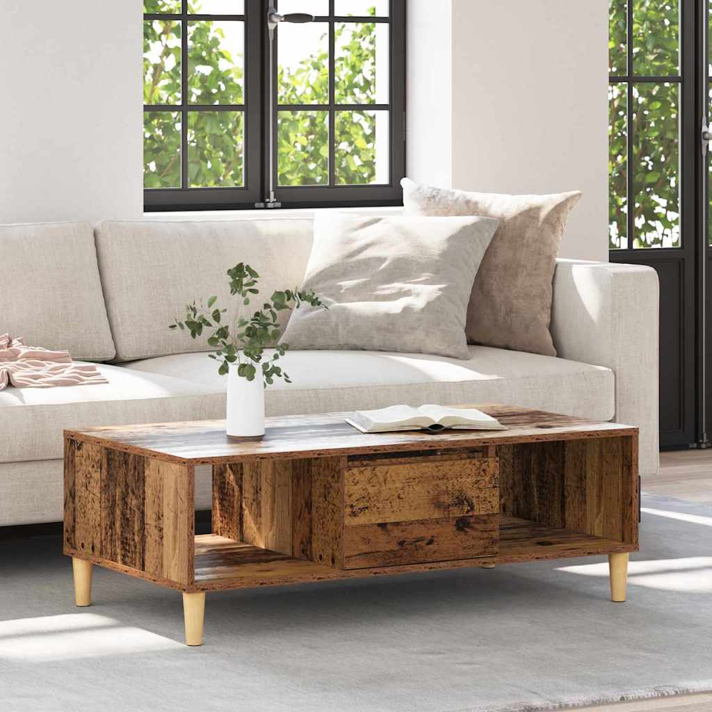 Coffee Table Old wood 103.5 x 60 x 35 cm Engineered wood