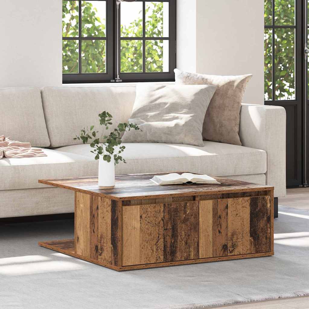 Coffee Table Old wood 80 x 80 x 31 cm Engineered wood