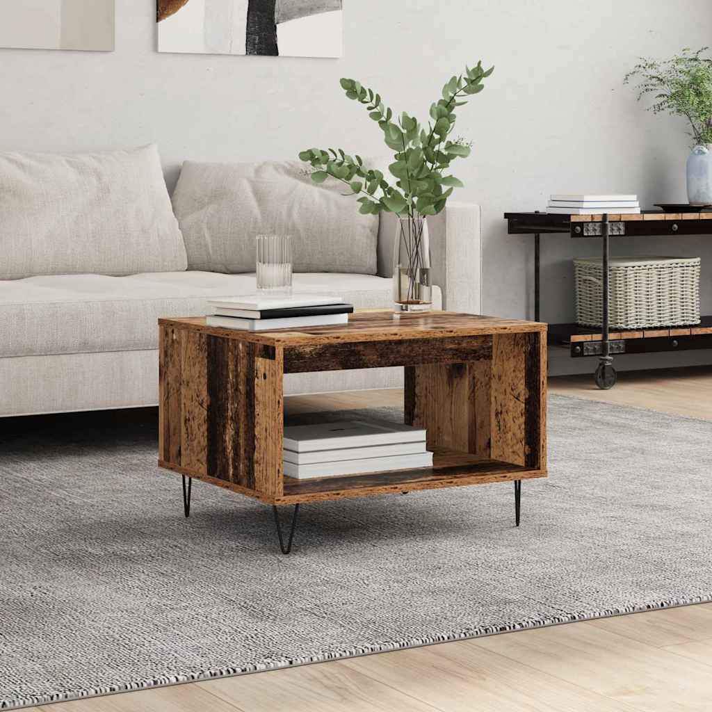 Coffee Table Old wood 60 x 50 x 40 cm Engineered wood