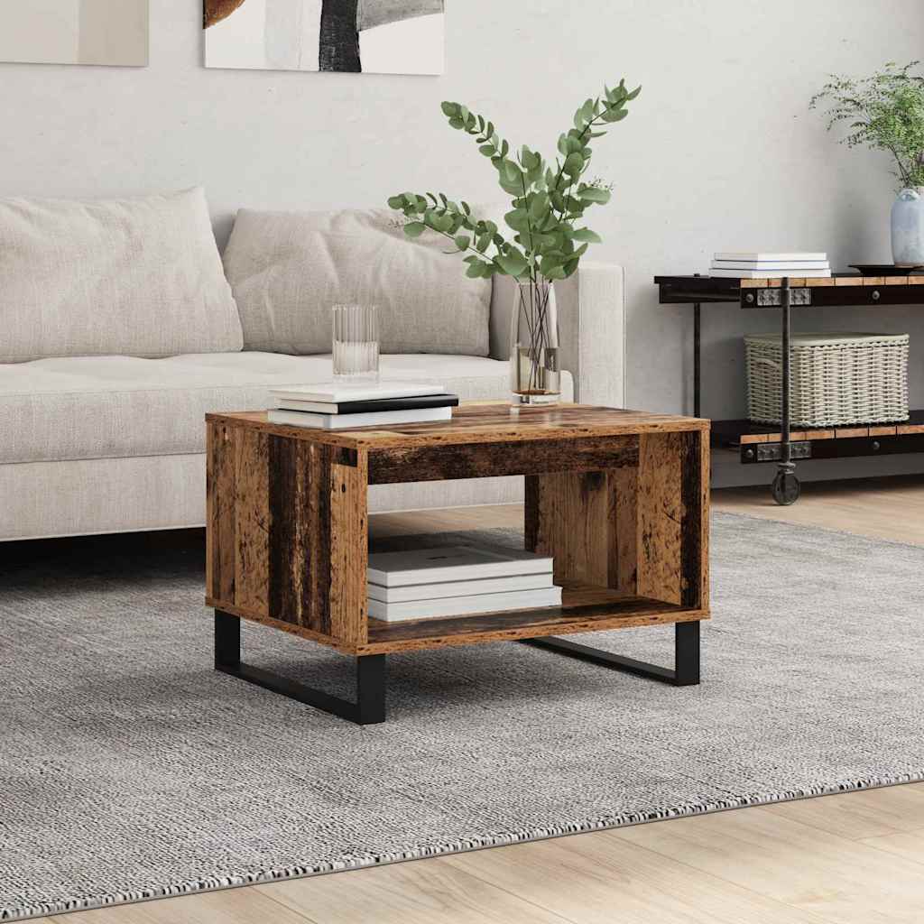 Coffee Table Old wood 60 x 50 x 40 cm Engineered wood