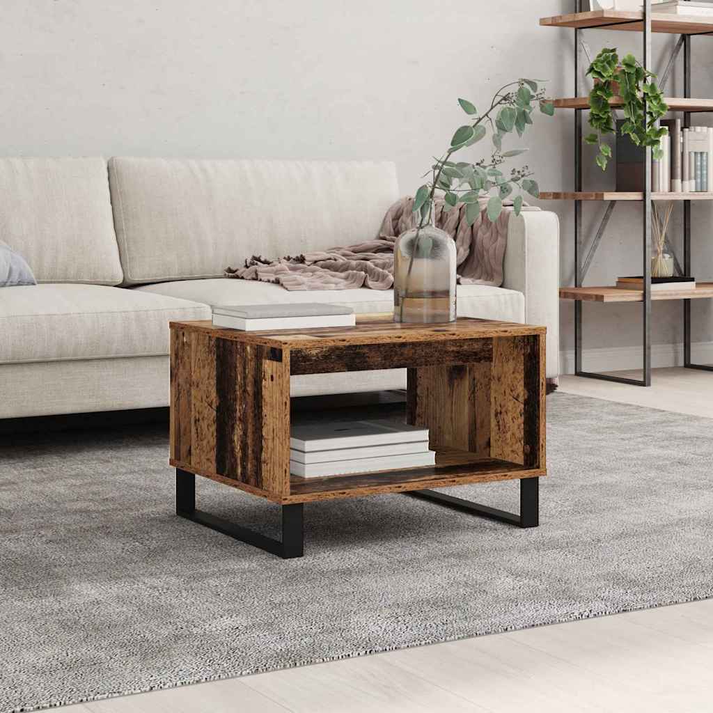 Coffee Table Old wood 60 x 50 x 40 cm Engineered wood
