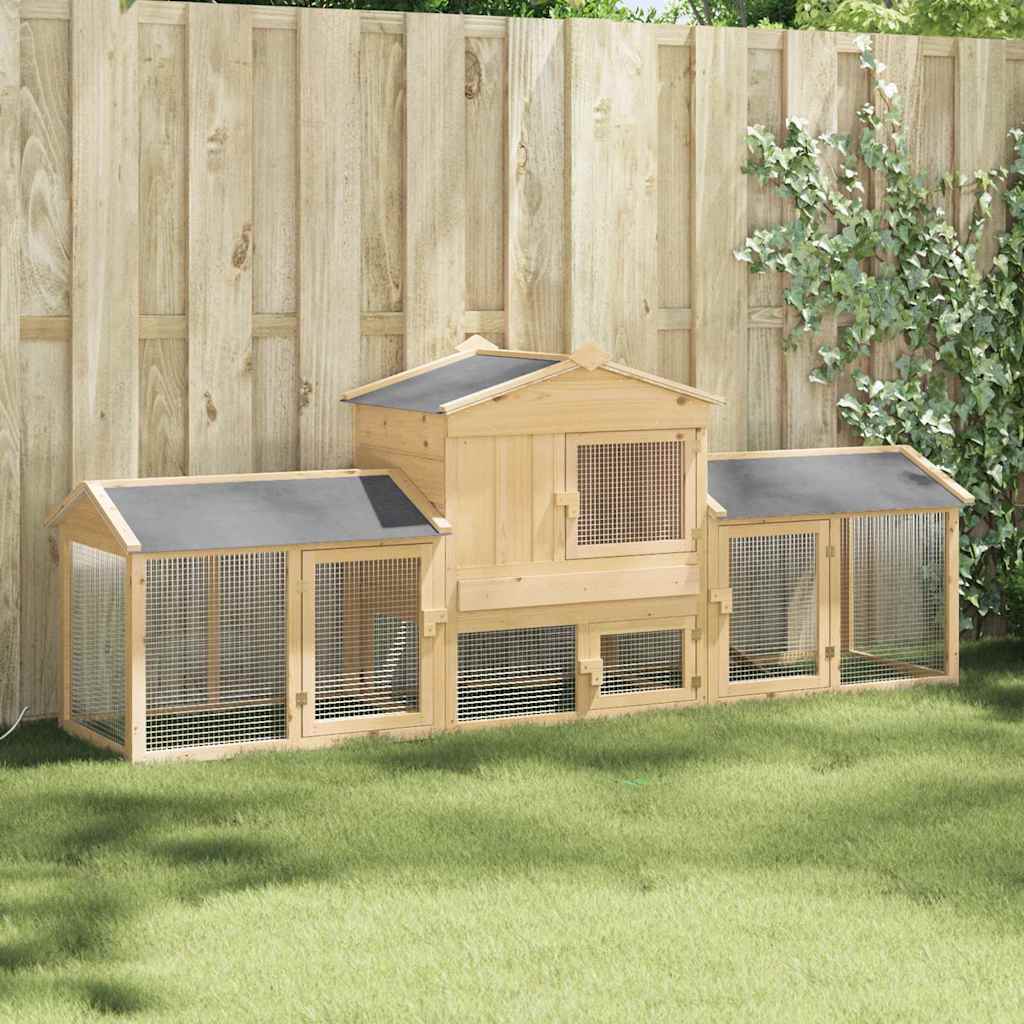 Chicken Coop Brown 225 x 60 x 89 cm