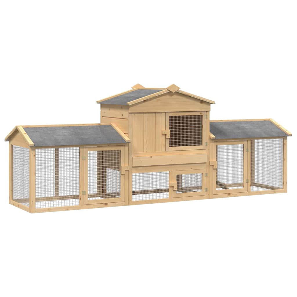 Chicken Coop Brown 225 x 60 x 89 cm