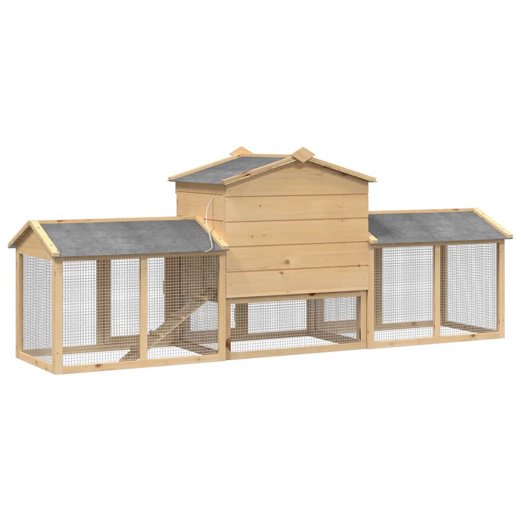 Chicken Coop Brown 225 x 60 x 89 cm