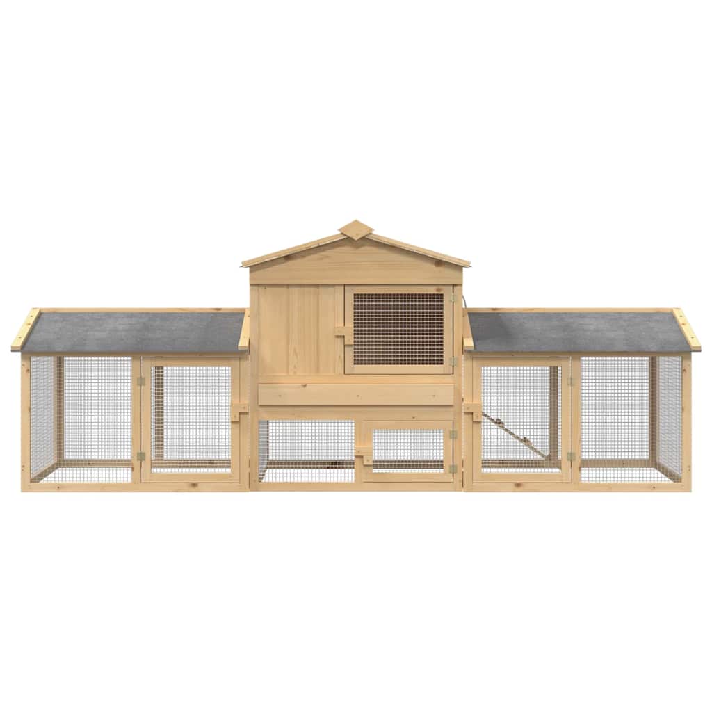 Chicken Coop Brown 225 x 60 x 89 cm