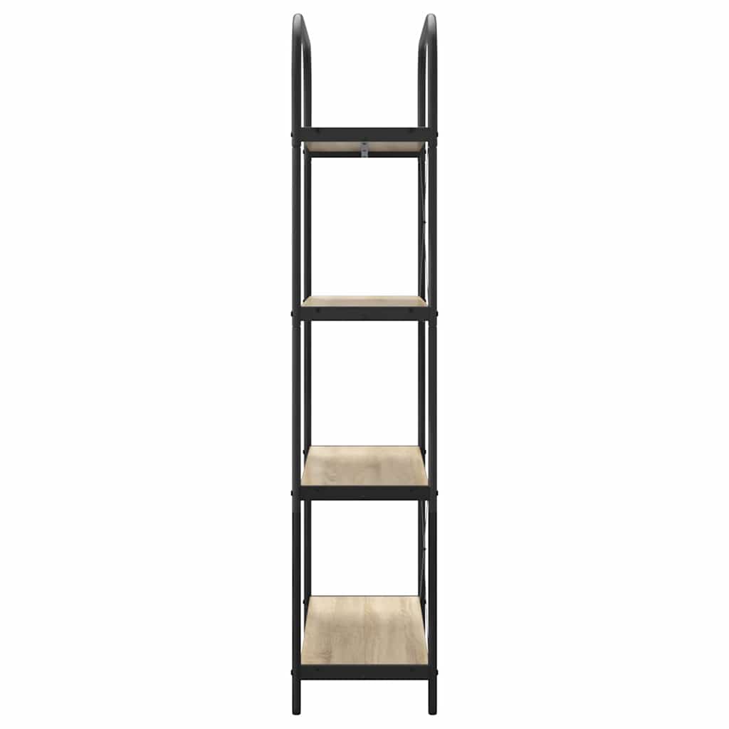 Bookshelf Sonoma oak 80 x 30 x 146 cm Engineered wood