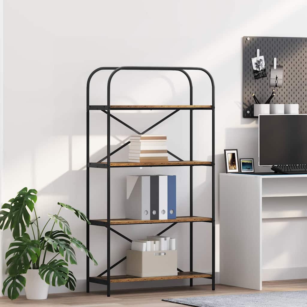 Bookshelf Old wood 80 x 30 x 146 cm Engineered wood