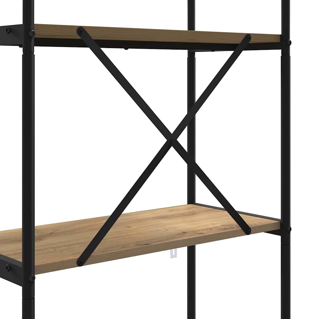 Bookshelf Artisan oak 80 x 30 x 146 cm Engineered wood