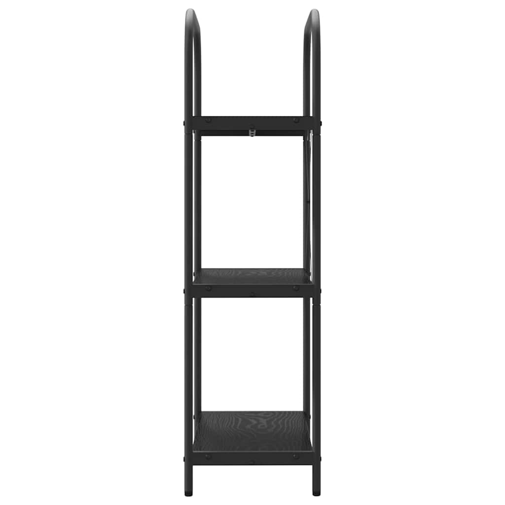 Bookshelf Black oak 60 x 30 x 109 cm Engineered wood