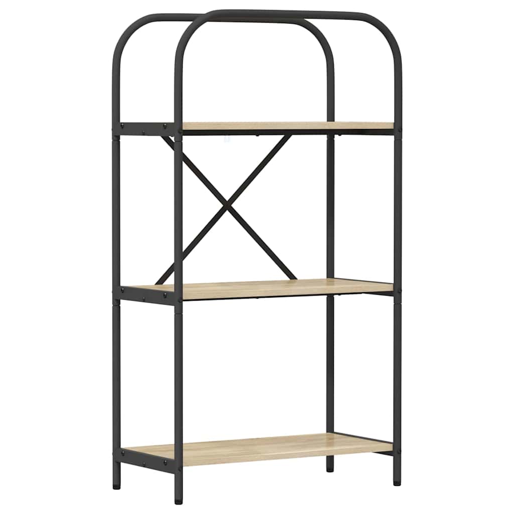 Bookshelf Sonoma oak 60 x 30 x 109 cm Engineered wood