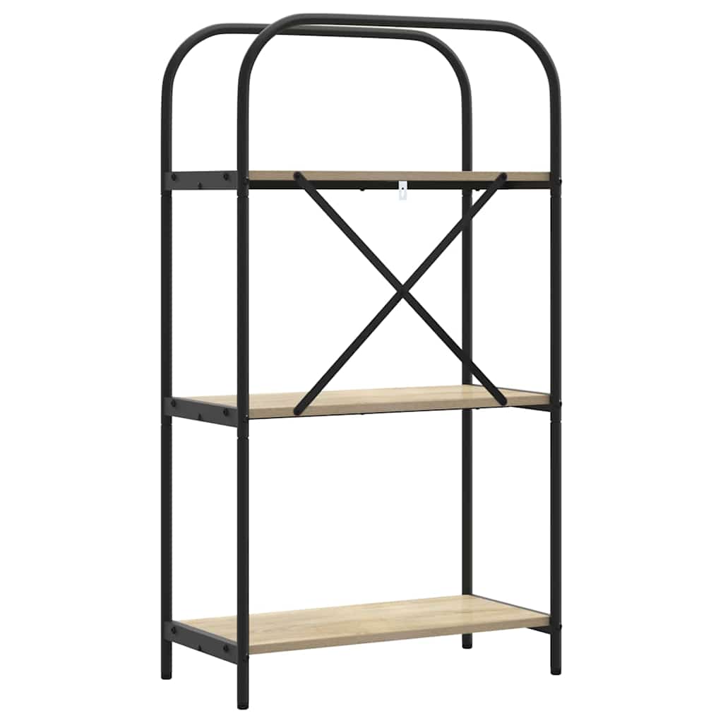 Bookshelf Sonoma oak 60 x 30 x 109 cm Engineered wood