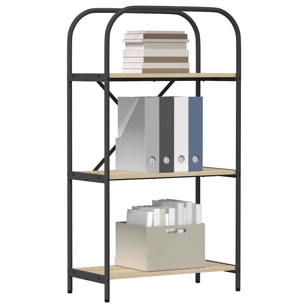 Bookshelf Sonoma oak 60 x 30 x 109 cm Engineered wood