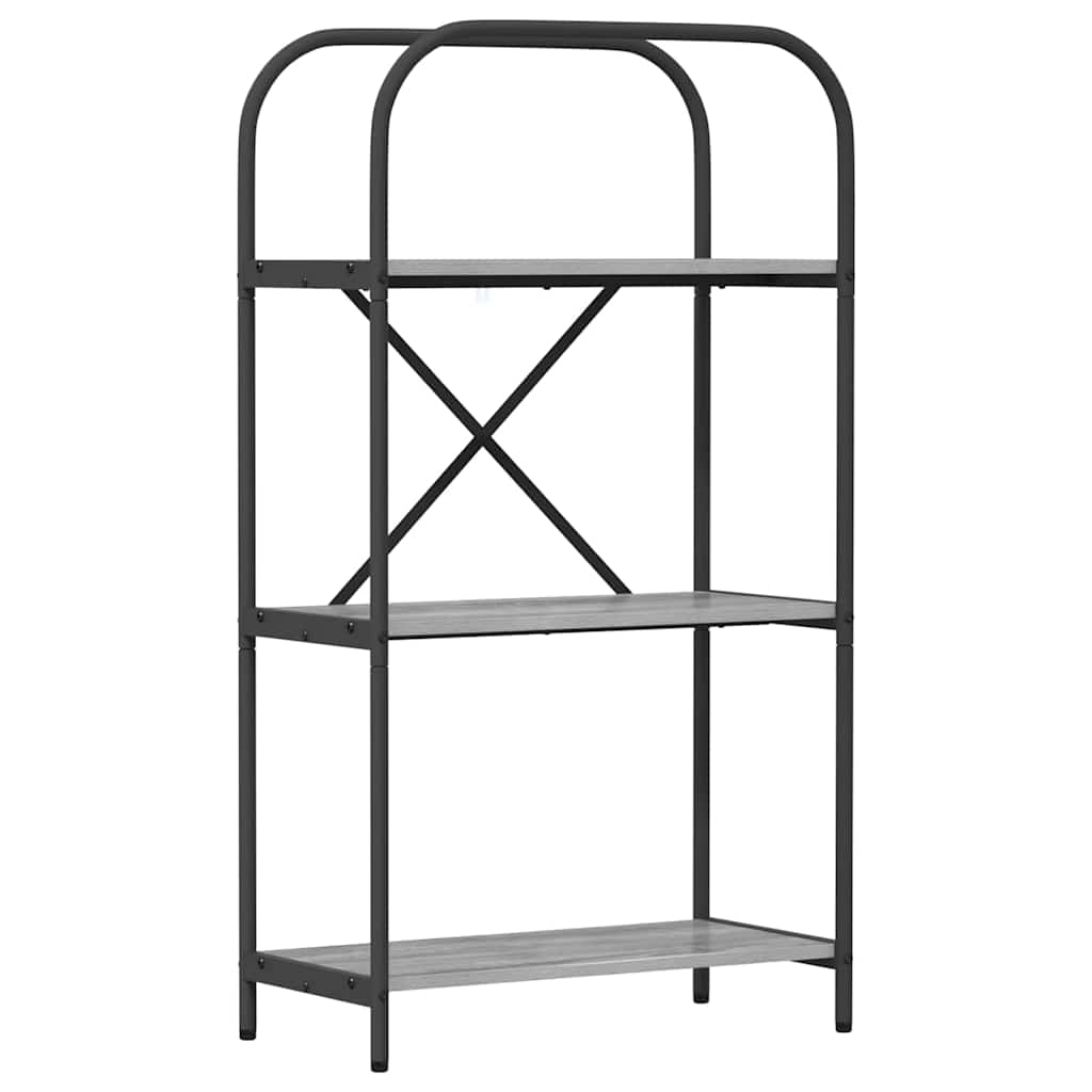 Bookshelf Grey sonoma 60 x 30 x 109 cm Engineered wood