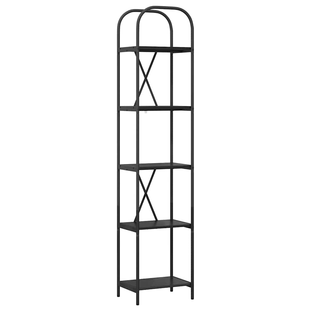 Bookshelf Black oak 40 x 30 x 183 cm Engineered wood