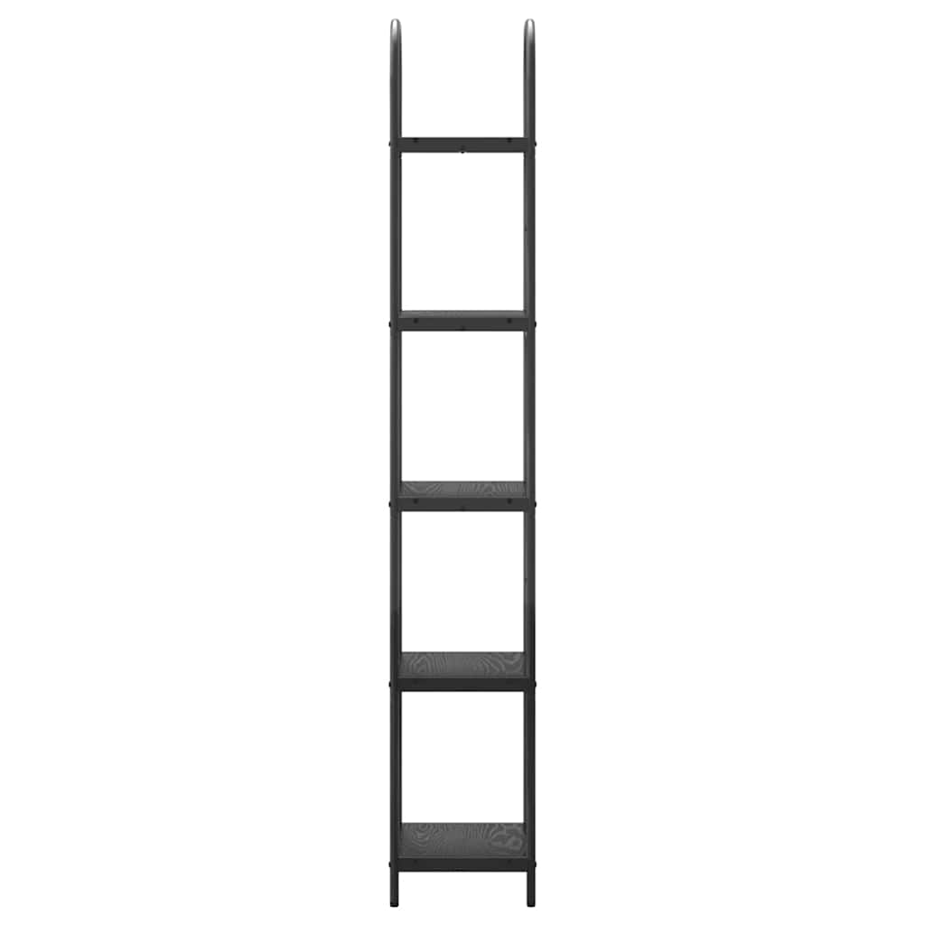Bookshelf Black oak 40 x 30 x 183 cm Engineered wood