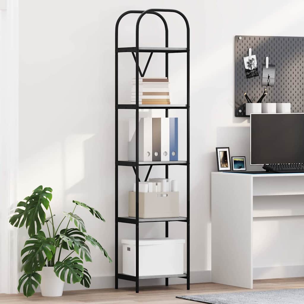 Bookshelf Grey sonoma 40 x 30 x 183 cm Engineered wood
