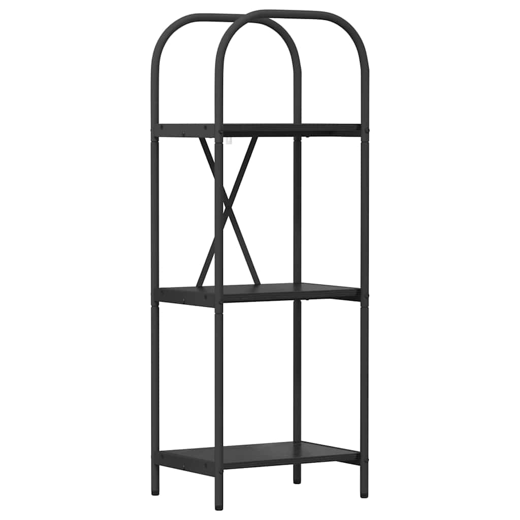Bookshelf Black oak 40 x 30 x 109 cm Engineered wood