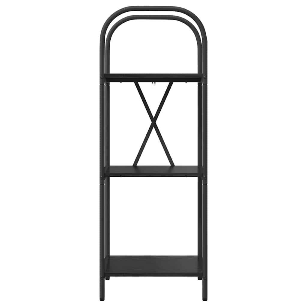 Bookshelf Black oak 40 x 30 x 109 cm Engineered wood