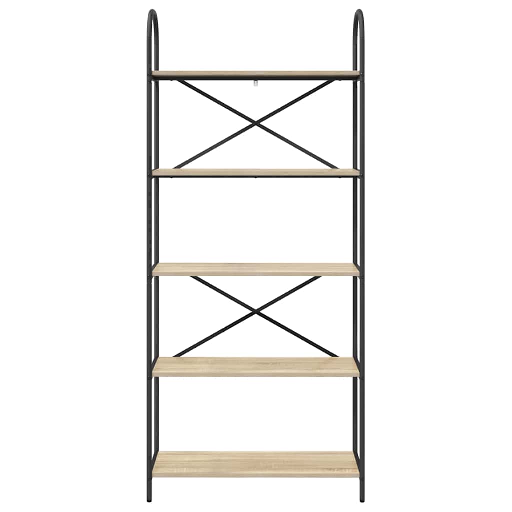 Bookshelf Sonoma oak 80 x 30 x 183 cm Engineered wood