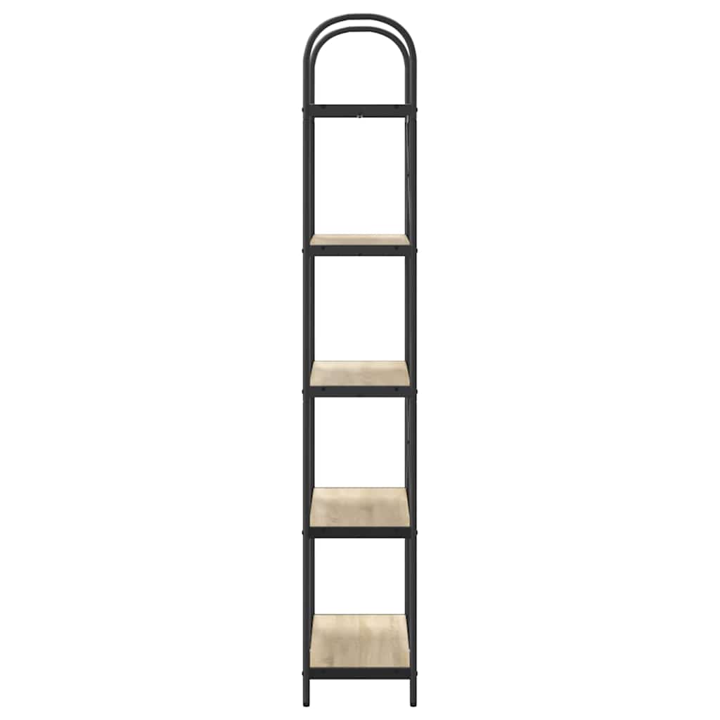 Bookshelf Sonoma oak 80 x 30 x 183 cm Engineered wood