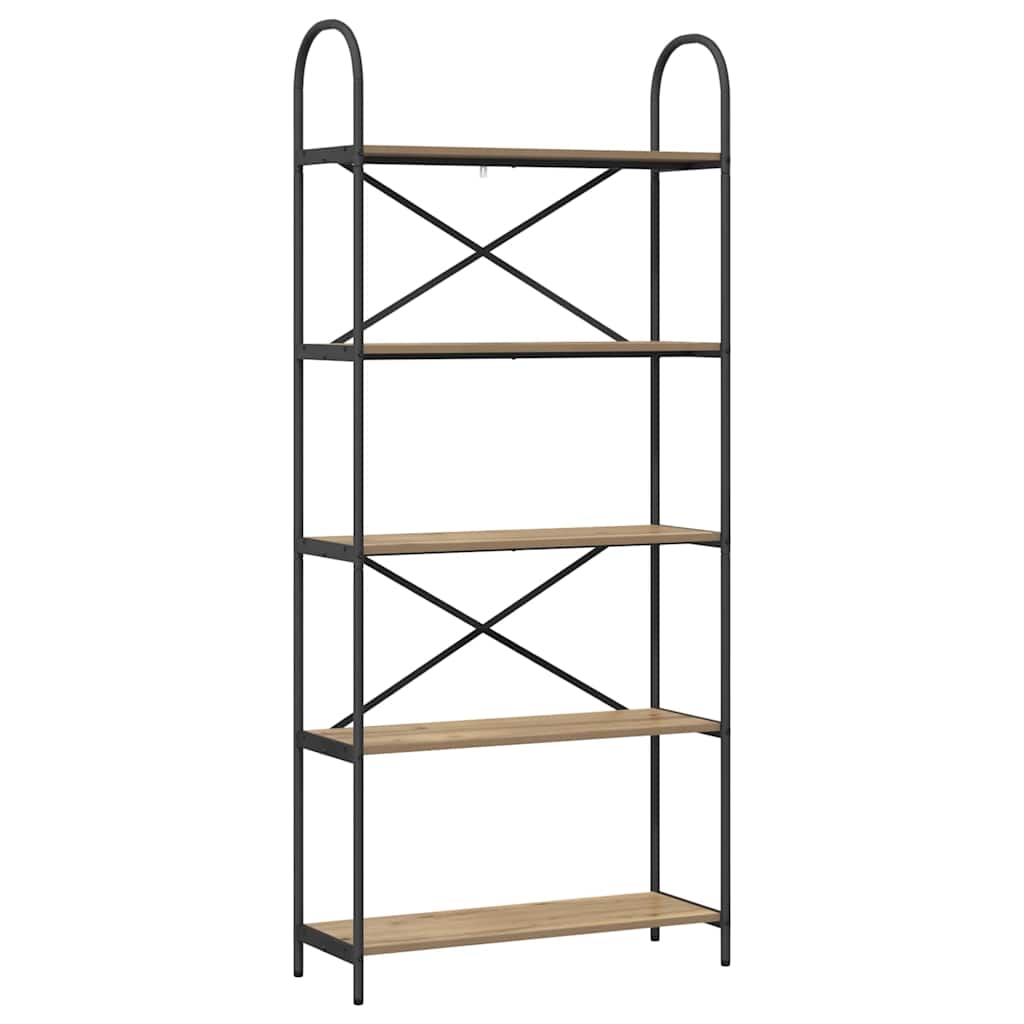 Bookshelf Artisan oak 80 x 30 x 183 cm Engineered wood