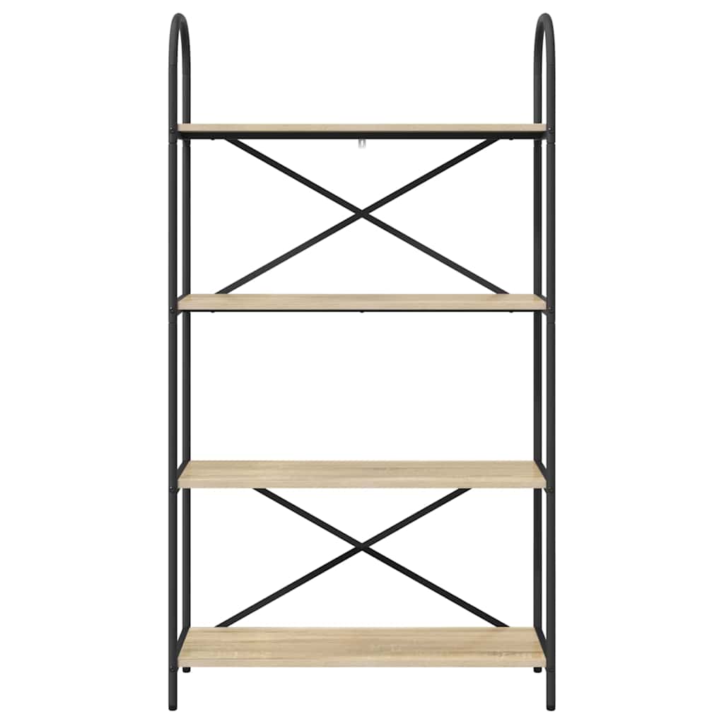 Bookshelf Sonoma oak 80 x 30 x 146 cm Engineered wood