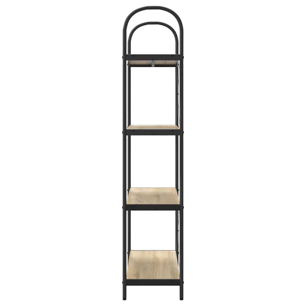 Bookshelf Sonoma oak 80 x 30 x 146 cm Engineered wood