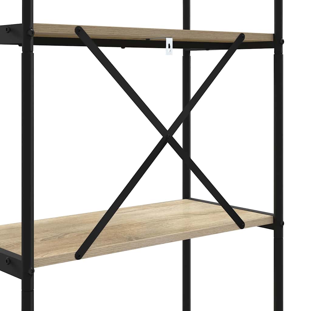 Bookshelf Sonoma oak 80 x 30 x 109 cm Engineered wood