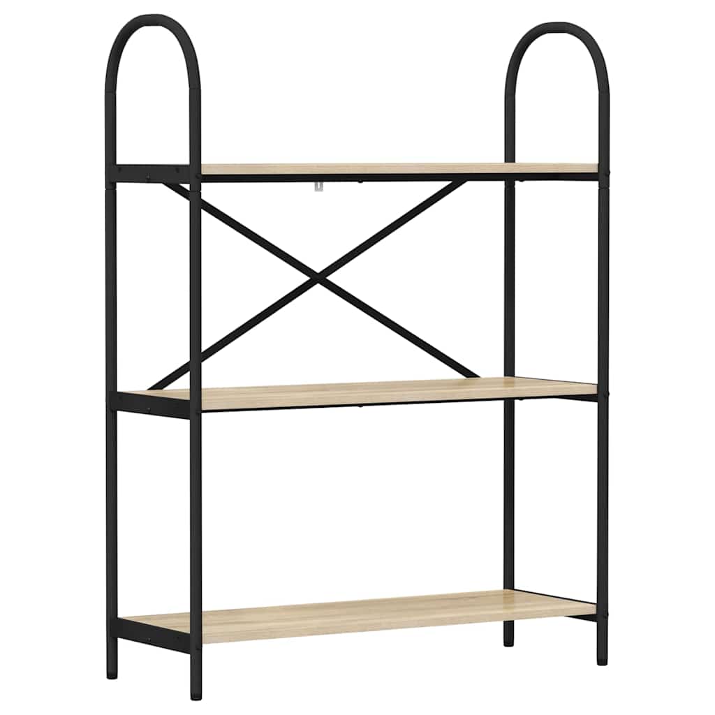 Bookshelf Sonoma oak 80 x 30 x 109 cm Engineered wood