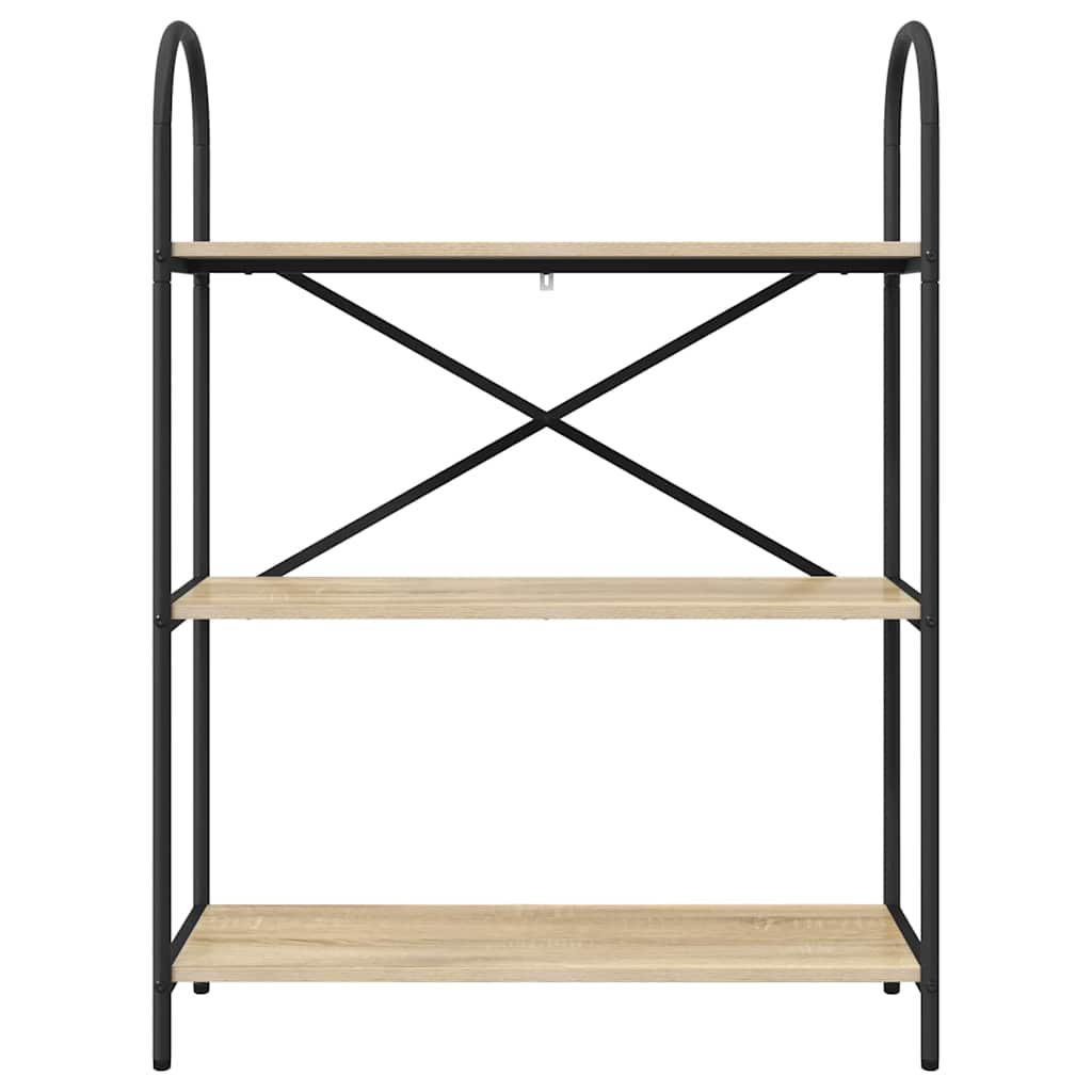 Bookshelf Sonoma oak 80 x 30 x 109 cm Engineered wood