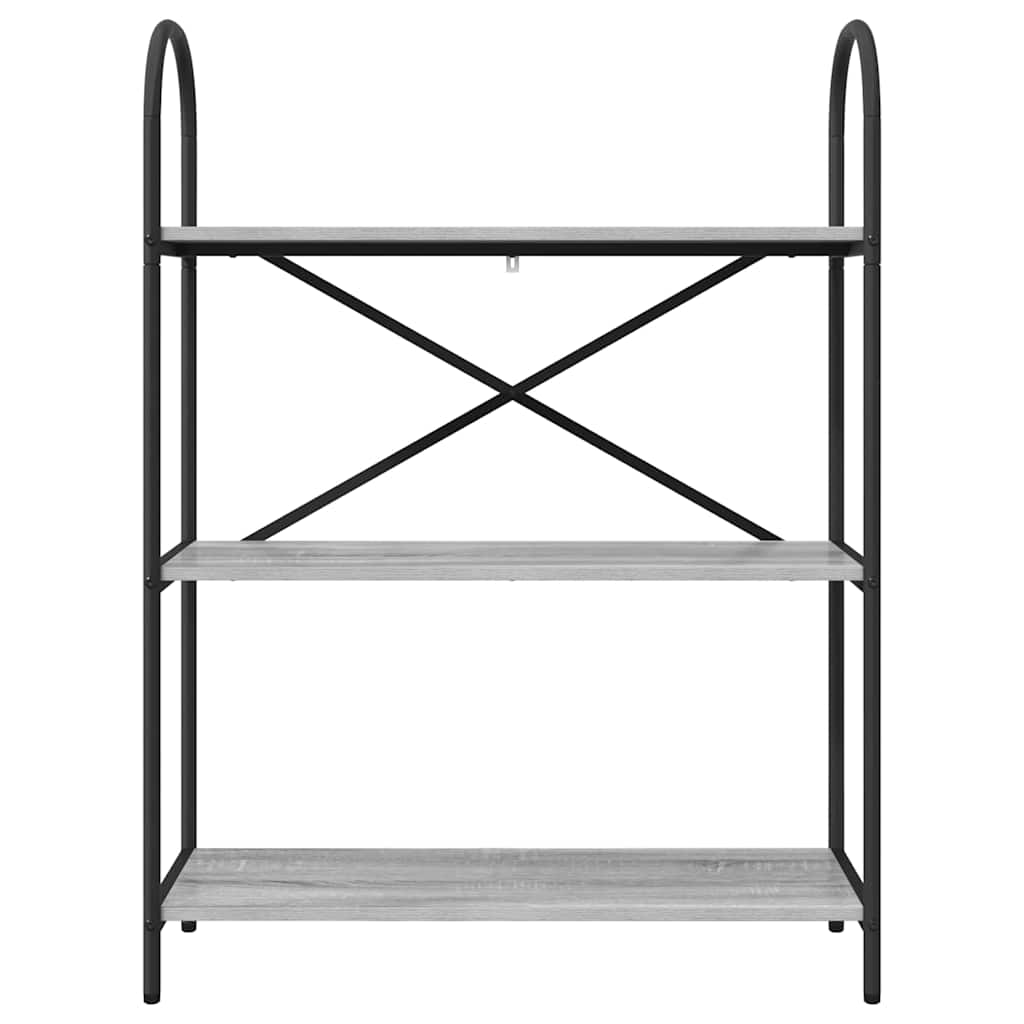 Bookshelf Grey sonoma 80 x 30 x 109 cm Engineered wood